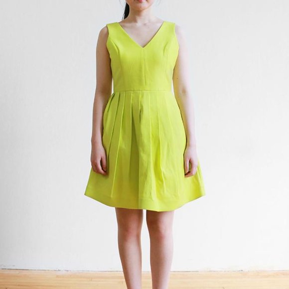 HALSTON HERITAGE Pleated Cocktail Dress NWOT - Picture 11 of 14